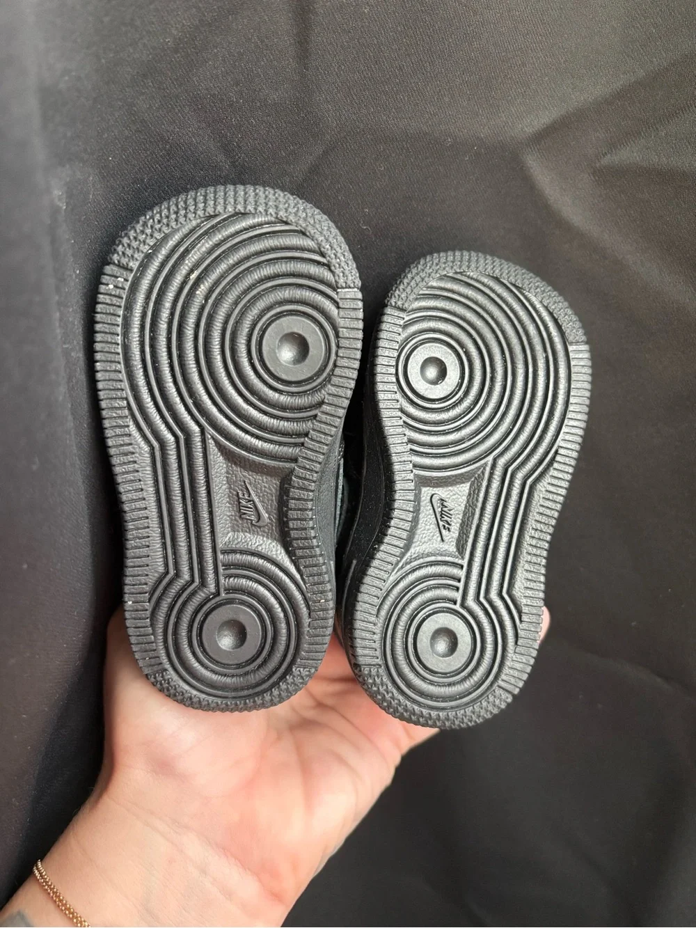 Nike Kids Black Low-Top Sneakers with Swoosh